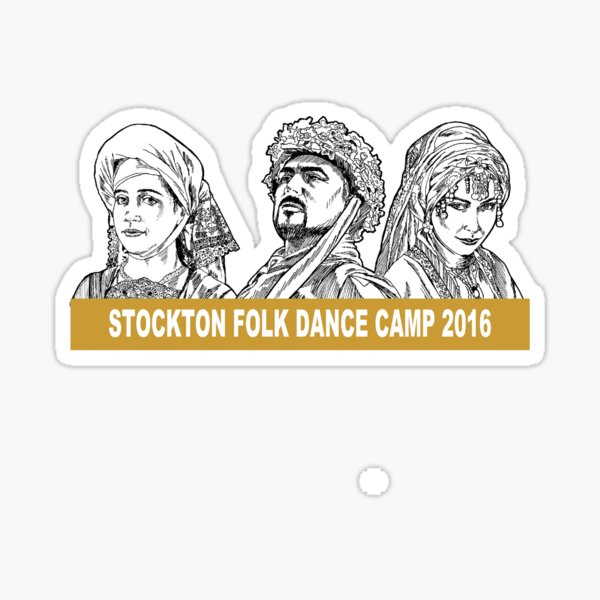 Stockton Folk Dance Camp 2016 Sticker