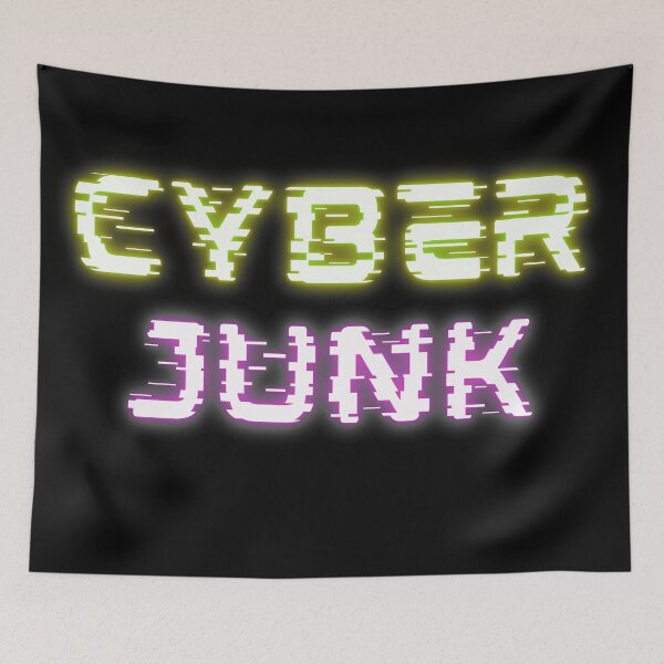 Item preview, Cyber Punk Game Cyber Junk 2077 Fail Glitch Vaporwave Neon Meme  designed and sold by sun-shadoww.
