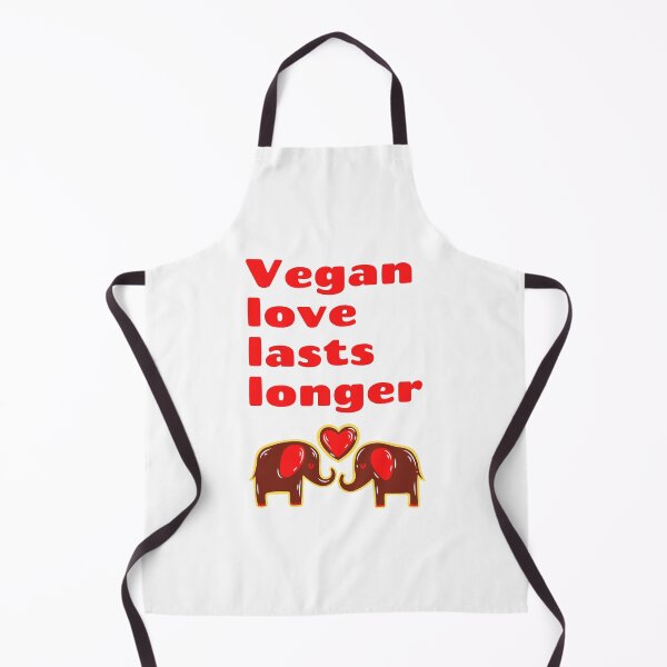 Item preview, Vegan Love Lasts Longer, Cute Sweetheart Elephants designed and sold by WhimsicaliTee.