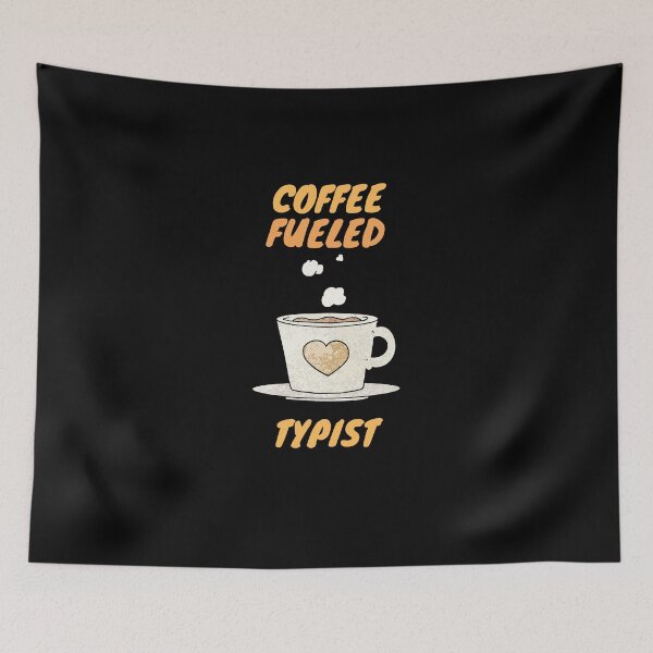 Item preview, Coffee fueled typist designed and sold by SnowballStep.
