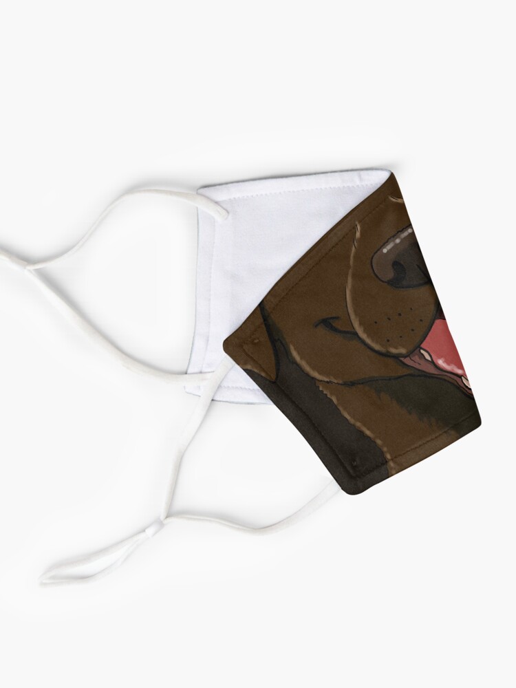 Alternate view of Chocolate lab (cocoa) Mask