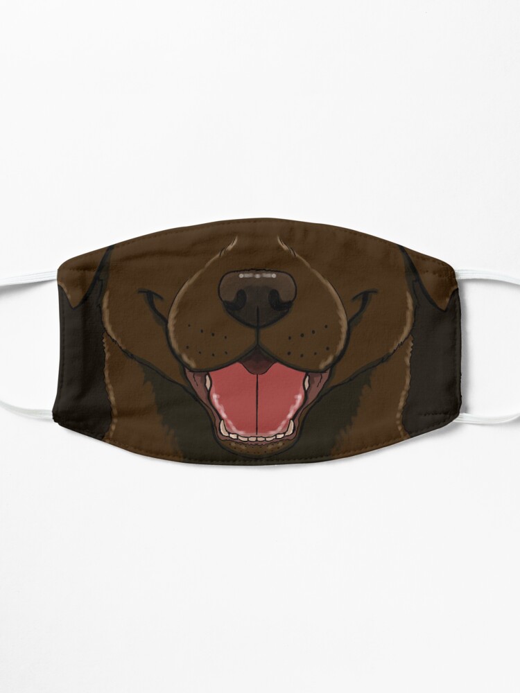 Alternate view of Chocolate lab (cocoa) Mask
