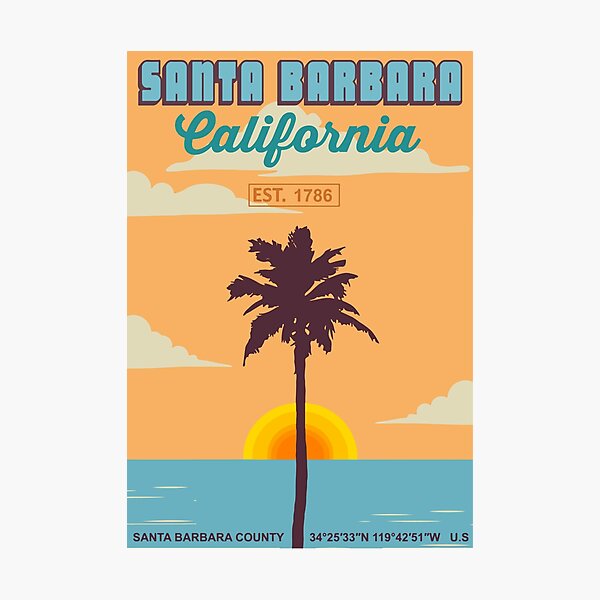 Santa Barbara - California. Photographic Print