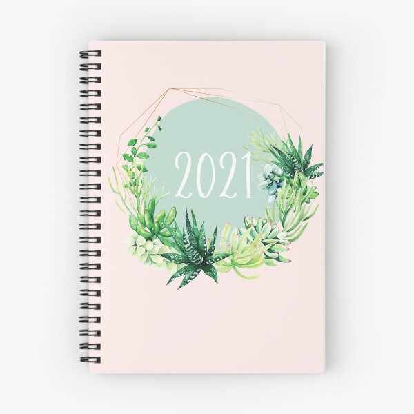 Item preview, 2021 Succulent & Aloe Botanical Journal & Sticker Pack  designed and sold by Dollfacedesign.