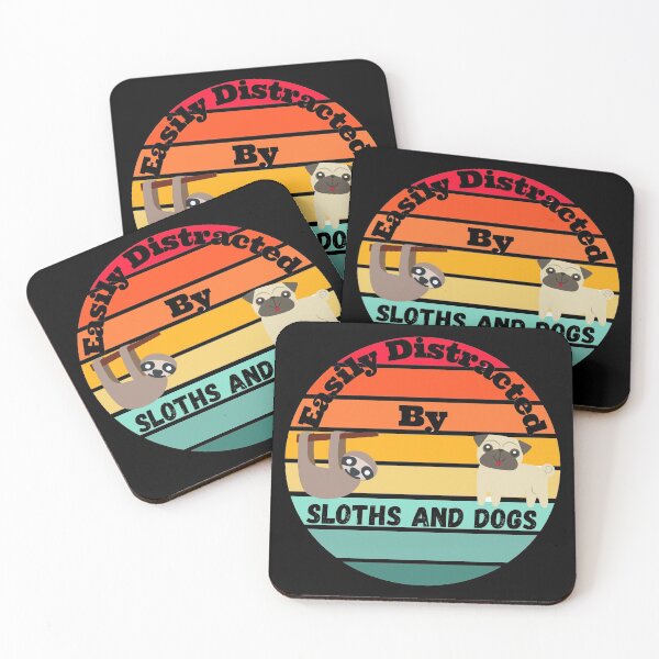 Item preview, Easily Distracted By Sloths and Dogs designed and sold by StephenMollie.