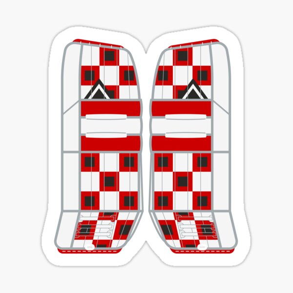 Trevor Kidd Checker Board Goalie Pads Sticker