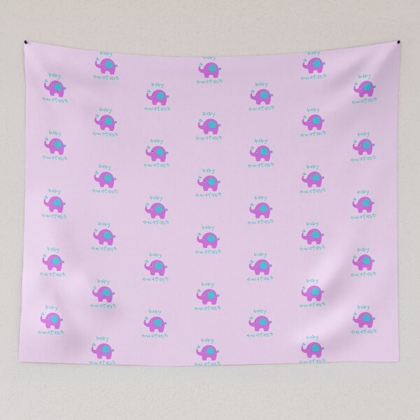 Item preview, Baby Ewafant (Elephant) Pink/Aqua designed and sold by PawsitiveMum.