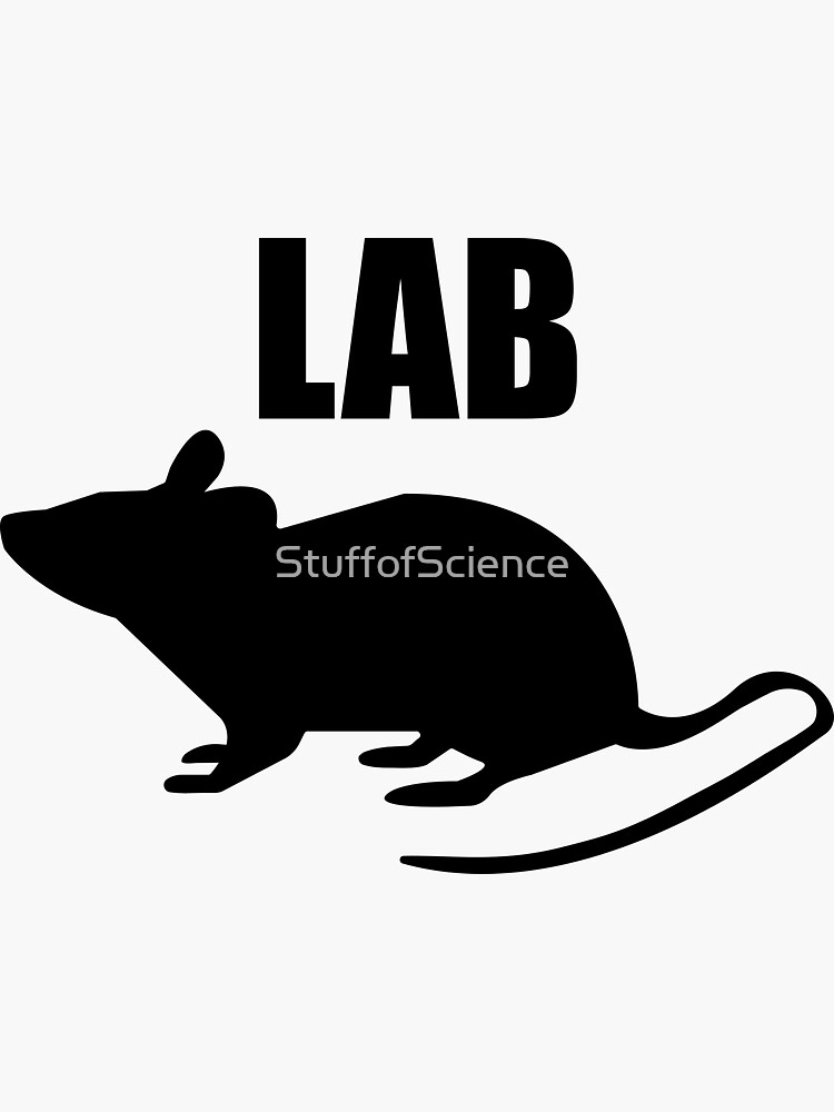 "Lab Rat" Sticker for Sale by StuffofScience Redbubble