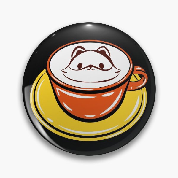 Item preview, Foxiccino coffee art with fox graphic designed and sold by KeepItSimple089.