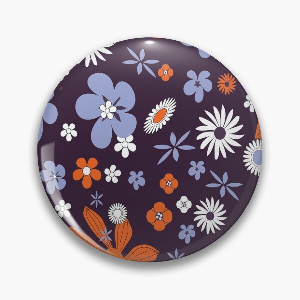 Item preview, Purple Orange Flowers Pattern designed and sold by Aladdin96.
