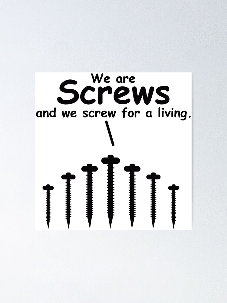 Funny Cartoon: Screw Nails Say What They Do For A Living Funny Cartoon: Screw Nails Say What They Do For A Living