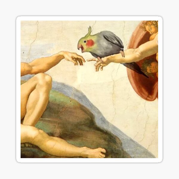 The Creation of Birb Sticker