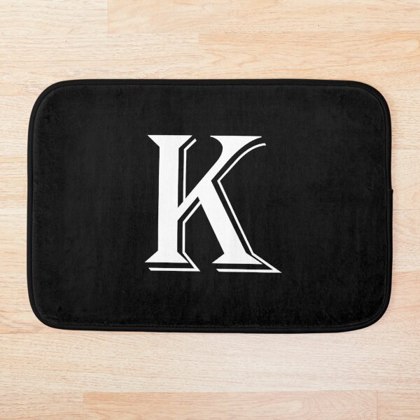 Item preview, White Algerian letter K on black  designed and sold by Alphabetss.