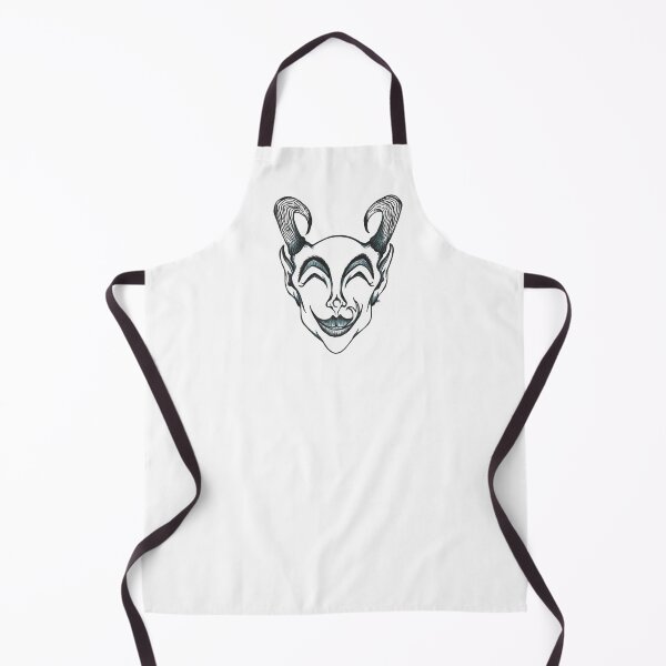 Item preview, Black and White Happy Demon - Krampus designed and sold by The White Bat.