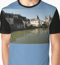 Indres River Reflections, Loches, France 2012 Graphic T-Shirt