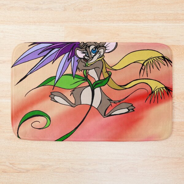 Item preview, Mouse with Yellow Scarf and Purple Flower designed and sold by Korroby.