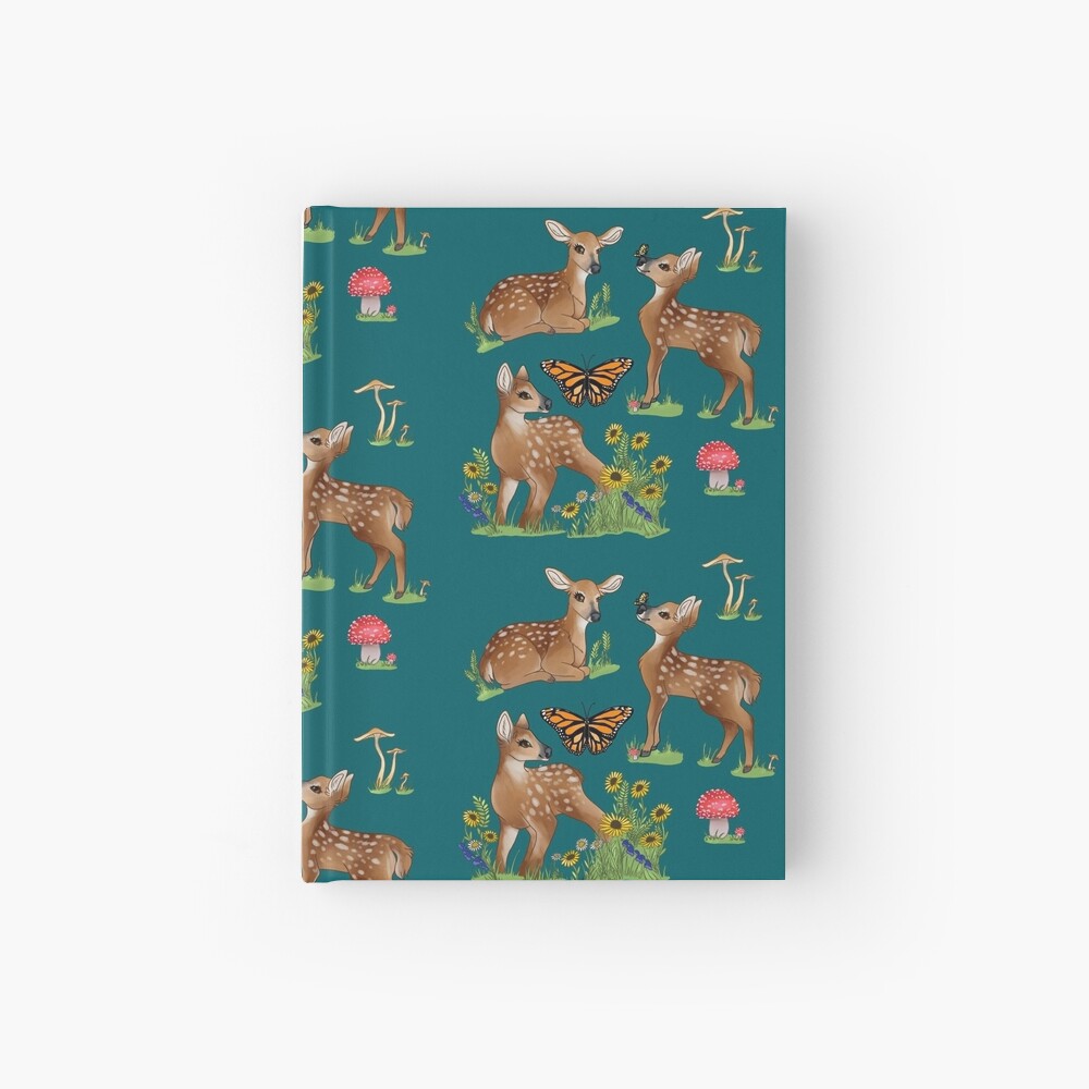 Playful Fawns Hardcover Journal