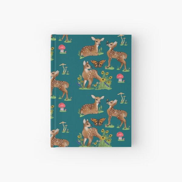 Playful Fawns Hardcover Journal
