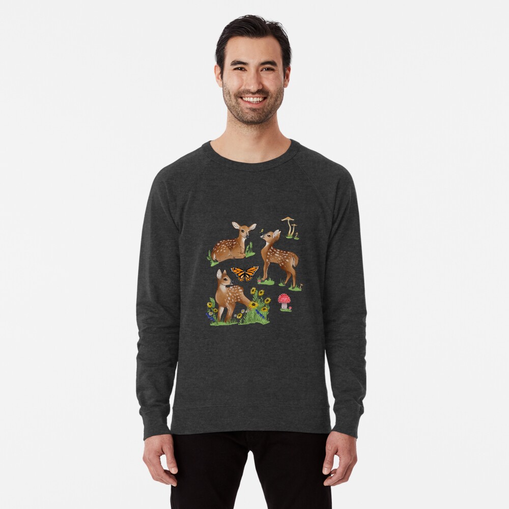 Playful Fawns Lightweight Sweatshirt
