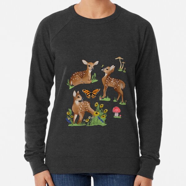 Playful Fawns Lightweight Sweatshirt