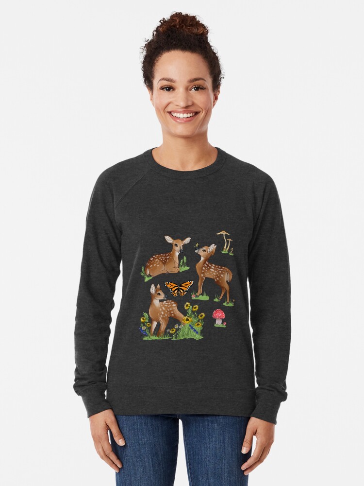 Alternate view of Playful Fawns Lightweight Sweatshirt