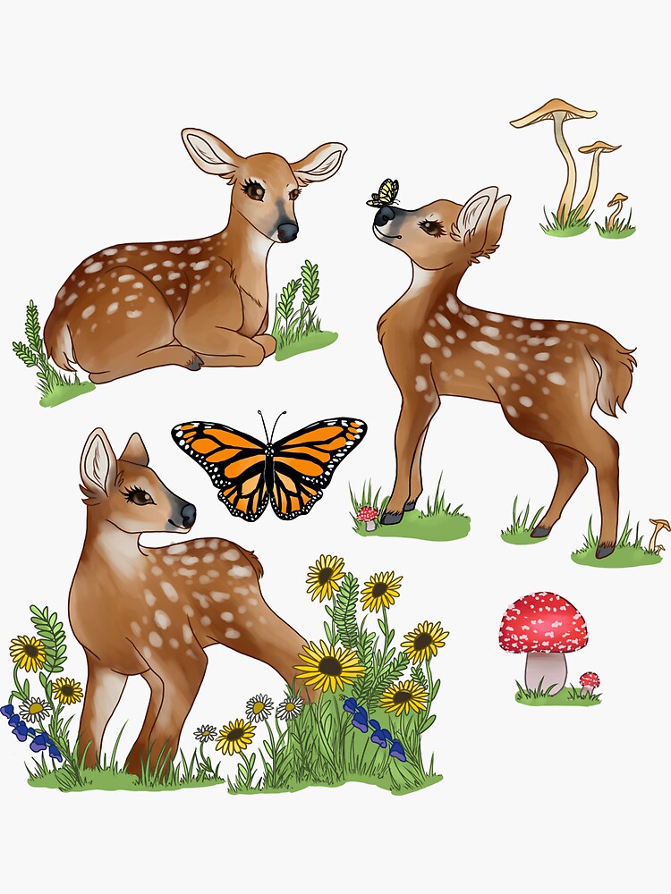 Playful Fawns by klovesbunnies
