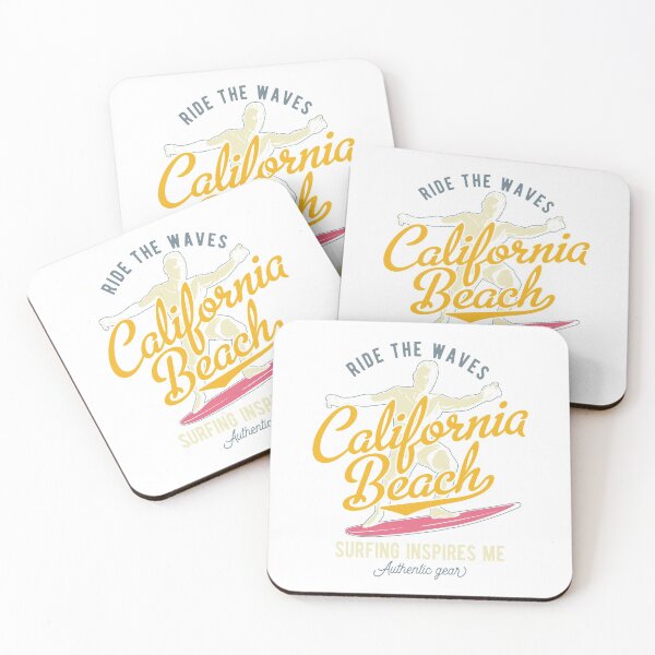 Item preview, California Beach Authentic Gear - Surfing Inspires Me, Ride The Waves! designed and sold by Sinfamous.