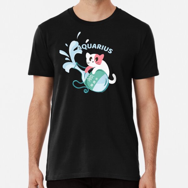 Zodiac Symbols - Aquarius Premium T-Shirt