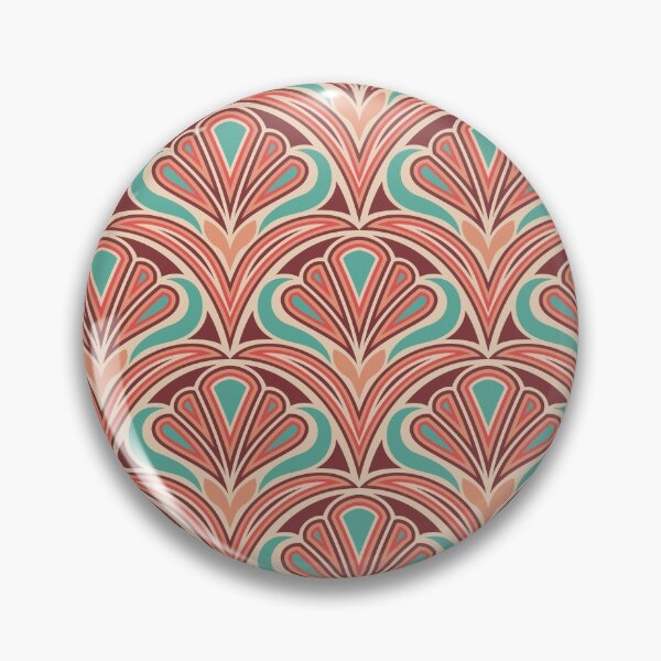 Item preview, Coral and Teal Vintage Scales designed and sold by Carolina Diaz.