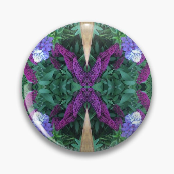 Item preview, Botanical, Divine - Lilac Lupin meets Magenta Buddleia for Magical Emerald Fusion  designed and sold by RoseAromas.