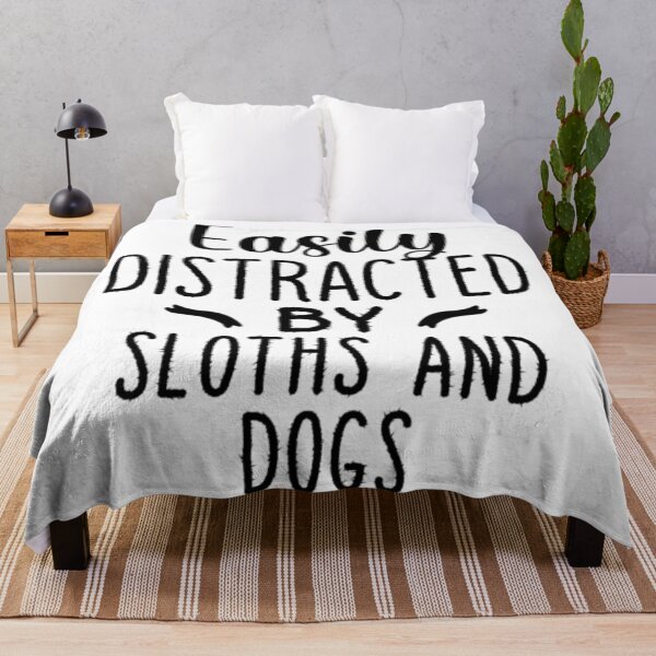 Item preview, Easily Distracted By Sloths And Dogs designed and sold by MarinoLeila.