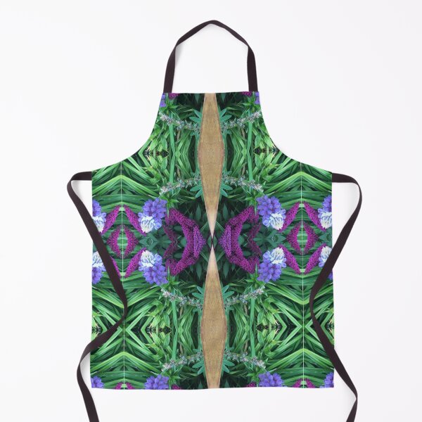 Item preview, Botanical, Divine - Lilac Lupin meets Magenta Buddleia for Magical Emerald Fusion designed and sold by RoseAromas.