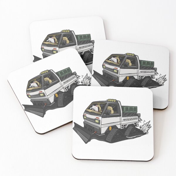 Item preview, Winter Kei Truck w/ Plow & Tracks in the Snow designed and sold by JDMimportsCT.