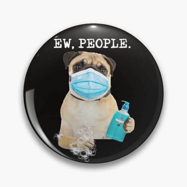 Item preview, Pug Ew People Dog Wearing A Face Mask designed and sold by maria5wgloria.