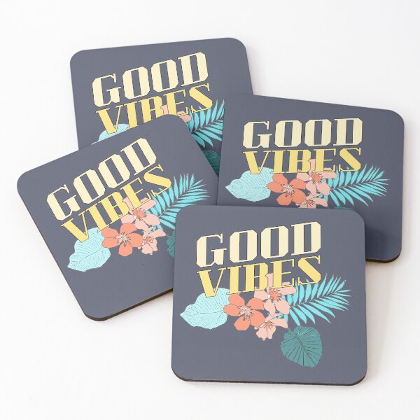 Item preview, Good Vibes Tropical flowers colorful floral designed and sold by shantiru.