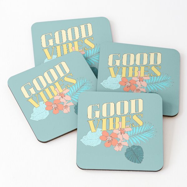 Item preview, Good Vibes Tropical flowers colorful floral green designed and sold by shantiru.