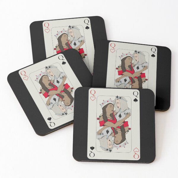 Item preview, wlw queens of hearts and spades card designed and sold by Hermironry.