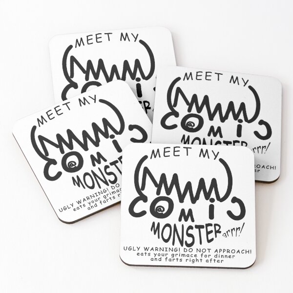 Item preview, Black Comic Monster designed and sold by Joanne Yu.