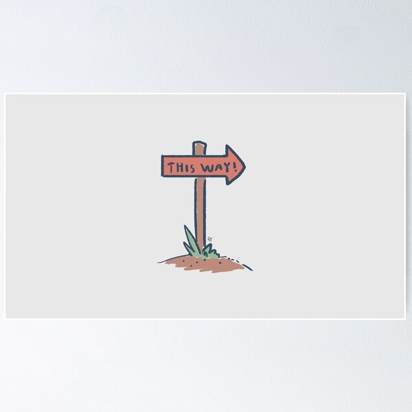 Item preview, This Way! designed and sold by Rechronicle.