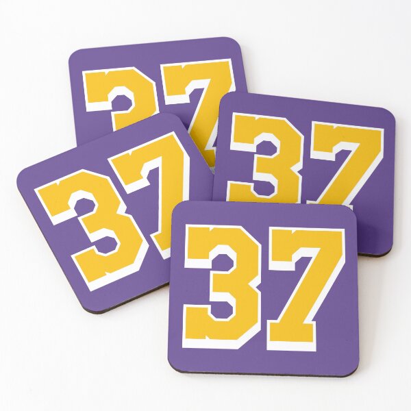 Item preview, 37 Yellow Number thirty-seven Purple Basketball Jersey designed and sold by elhefe.