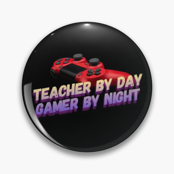 Item preview, Teacher By Day, Gamer By Night Video Gamer Gift Gaming Lover designed and sold by DeeSignTShirts.