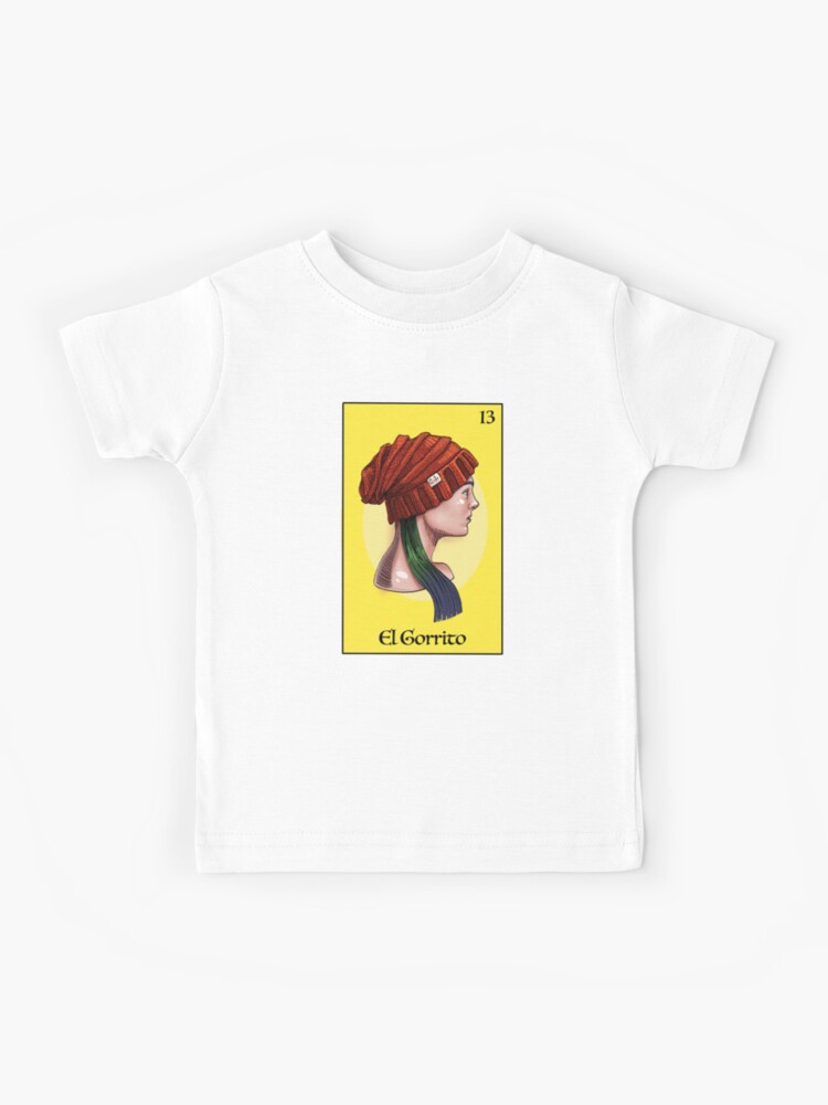 Camiseta para niños con la obra «El Gorrito tarjeta de lotería