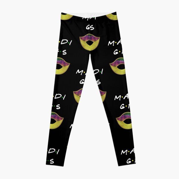 Mardi Gras Leggings, Mardi Gras Argyle Jester Leggings