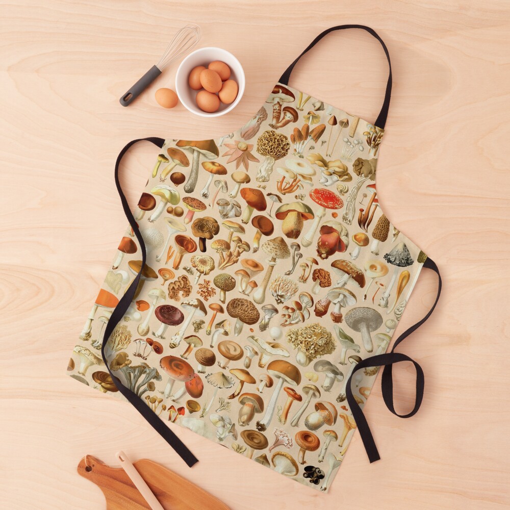 Vintage Mushroom Designs Collection Apron