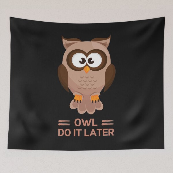 Item preview, Owl Do It Later designed and sold by NikStore.