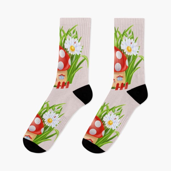 Item preview,  Fairy Mashroom-house and wild Flowers designed and sold by dplachkinova.