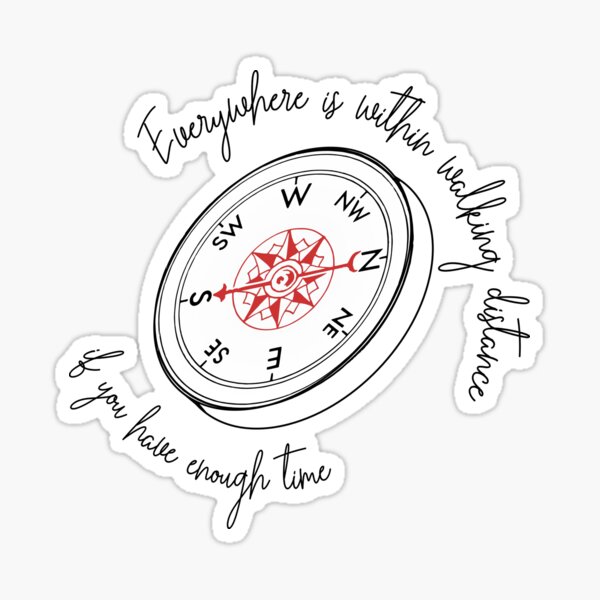 Compass...if you have enough time Sticker