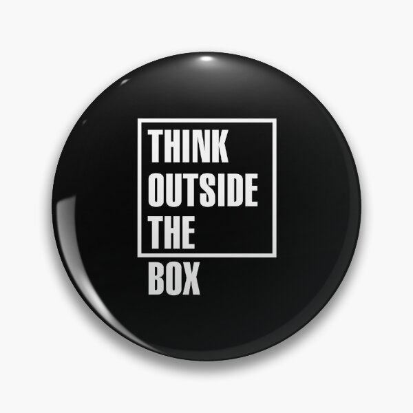 Item preview, Think outside the box (white) designed and sold by DjinaDesign.
