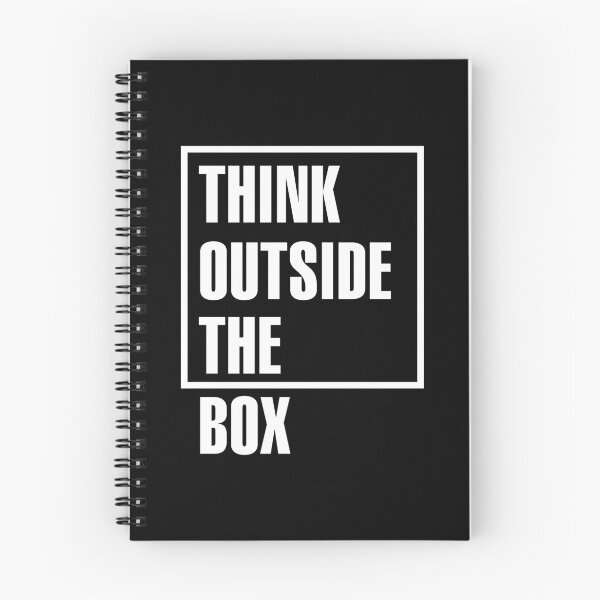 Item preview, Think outside the box (white) designed and sold by DjinaDesign.