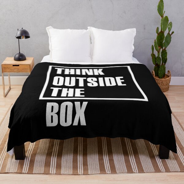 Item preview, Think outside the box (white) designed and sold by DjinaDesign.